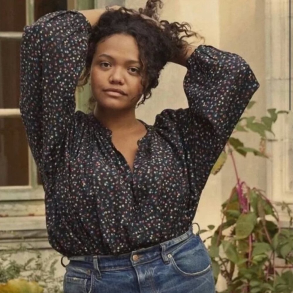 Doen Midnight Floral Blouse